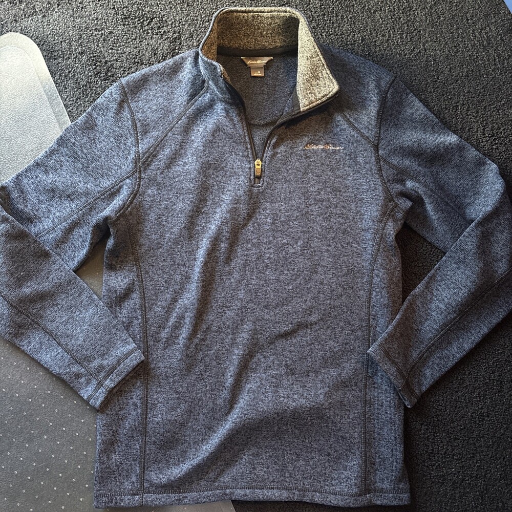 Eddie Bauer 1/4 Zip Pullover Mens Sz M Sweater Sweatshirt